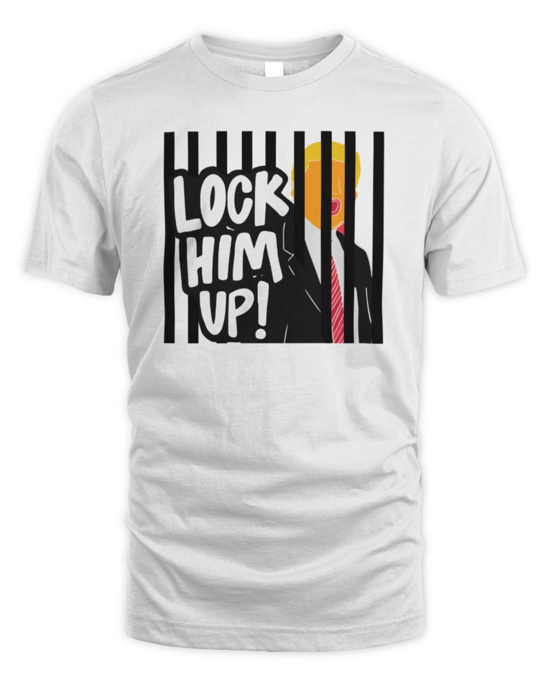 Lock Him Up 2024 White Merch Hoodie