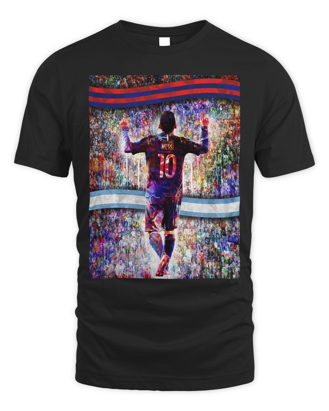Messi Merch Silhouette Crowd Graphic Shirt