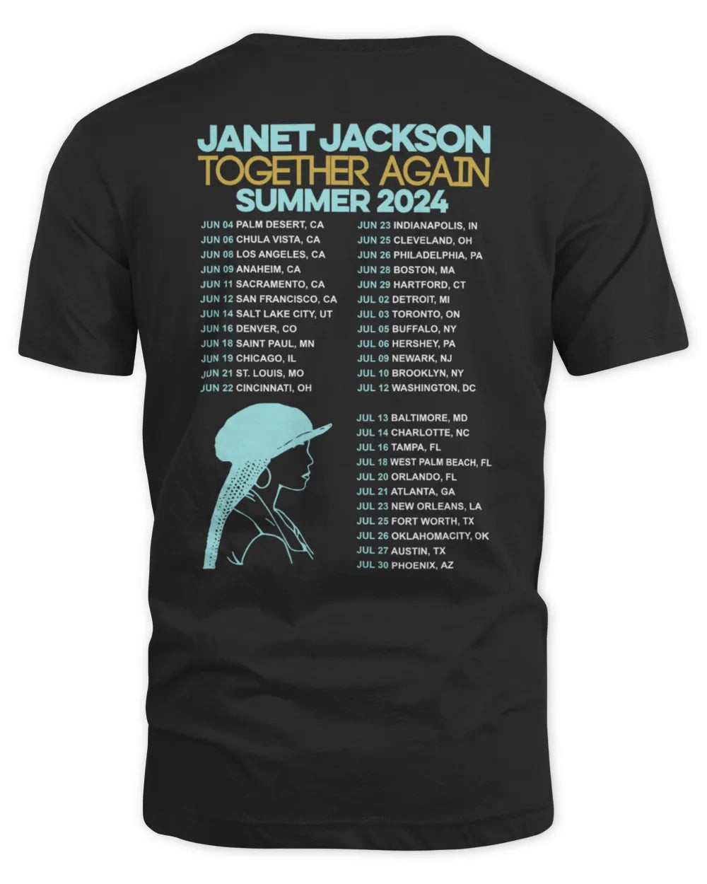 Janet Jackson Together Again Summer 2024 Since 1966 Hoodie Shirt