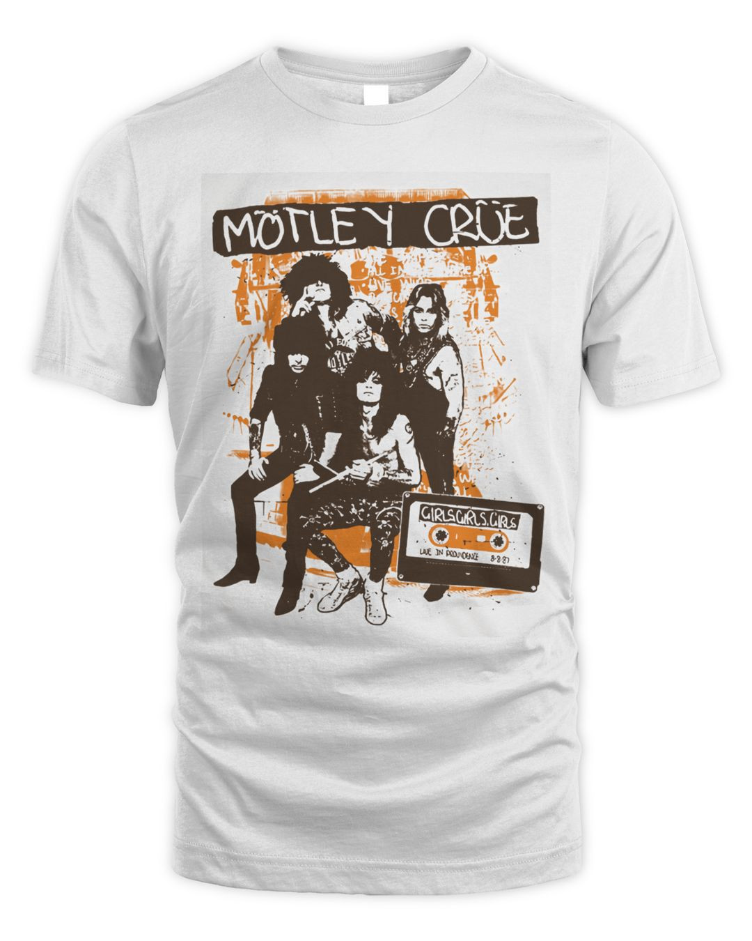 Motley Crue Merch Girls Girls Girls Cassette Shirt