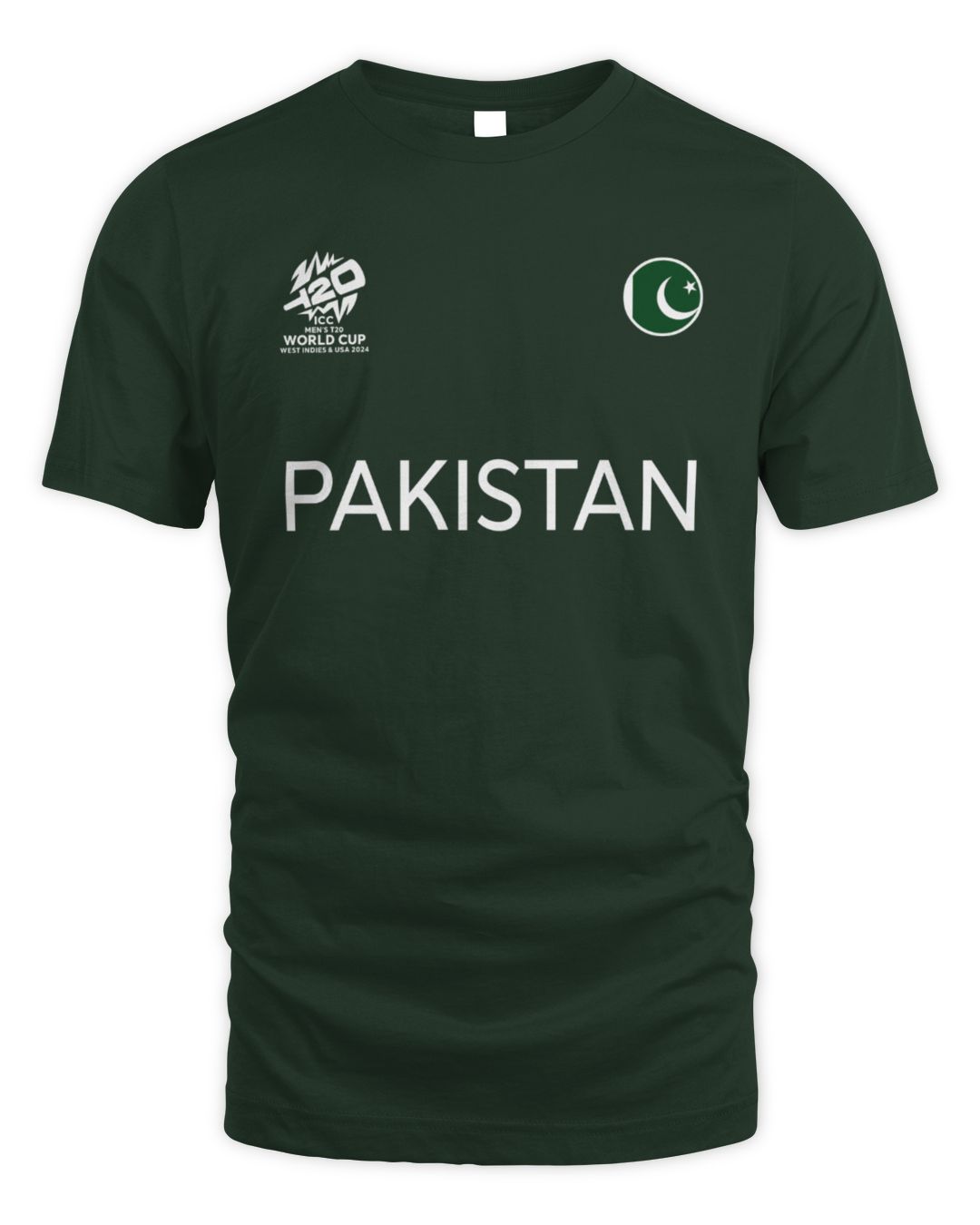 Icc T20 Pakistan Cricket Country Jersey Green Shirt