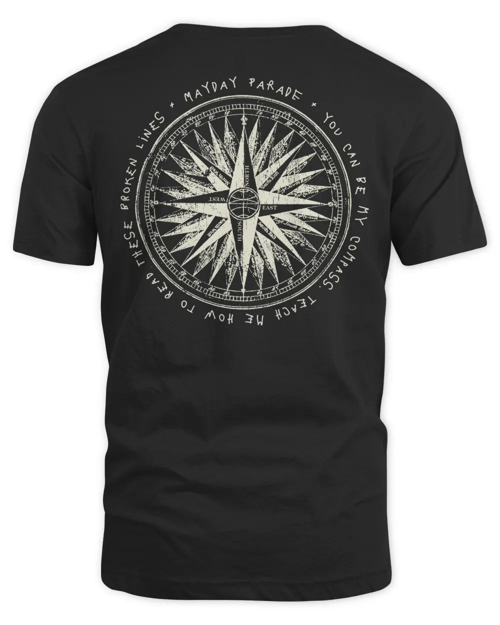 Mayday Parade Merch Compass Moss Shirt