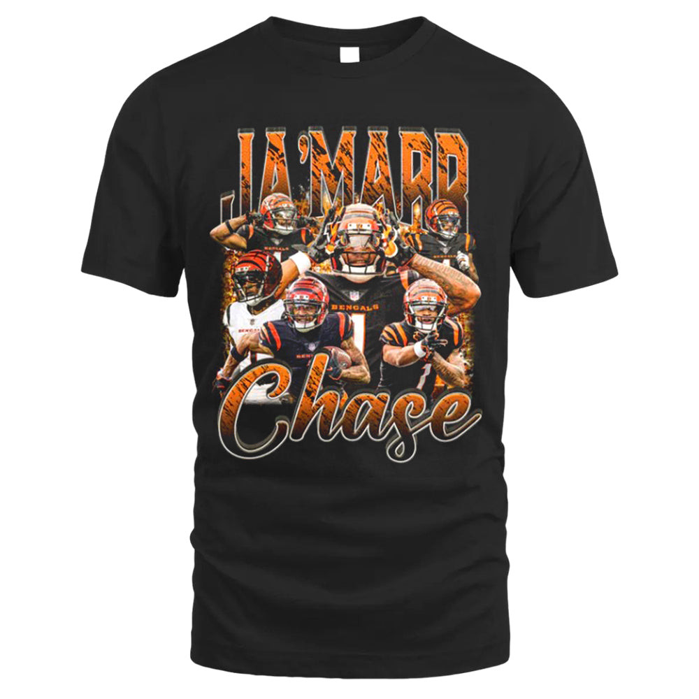 Ja'marr Chase Cincinnati Tee, Vintage T-shirt Style