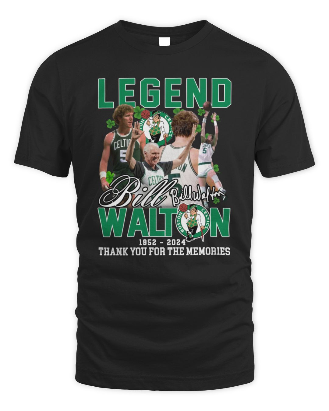 Legend Bill Walton 1952-2024 Thank You For The Memories Tee Shirt