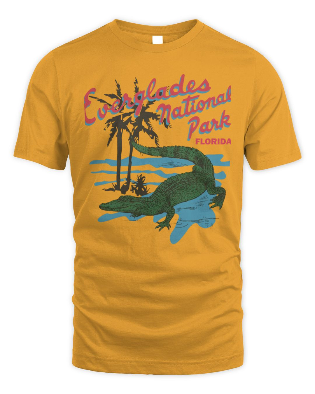 Homage Everglades National Park Lightweight Gold Merch T Shirt