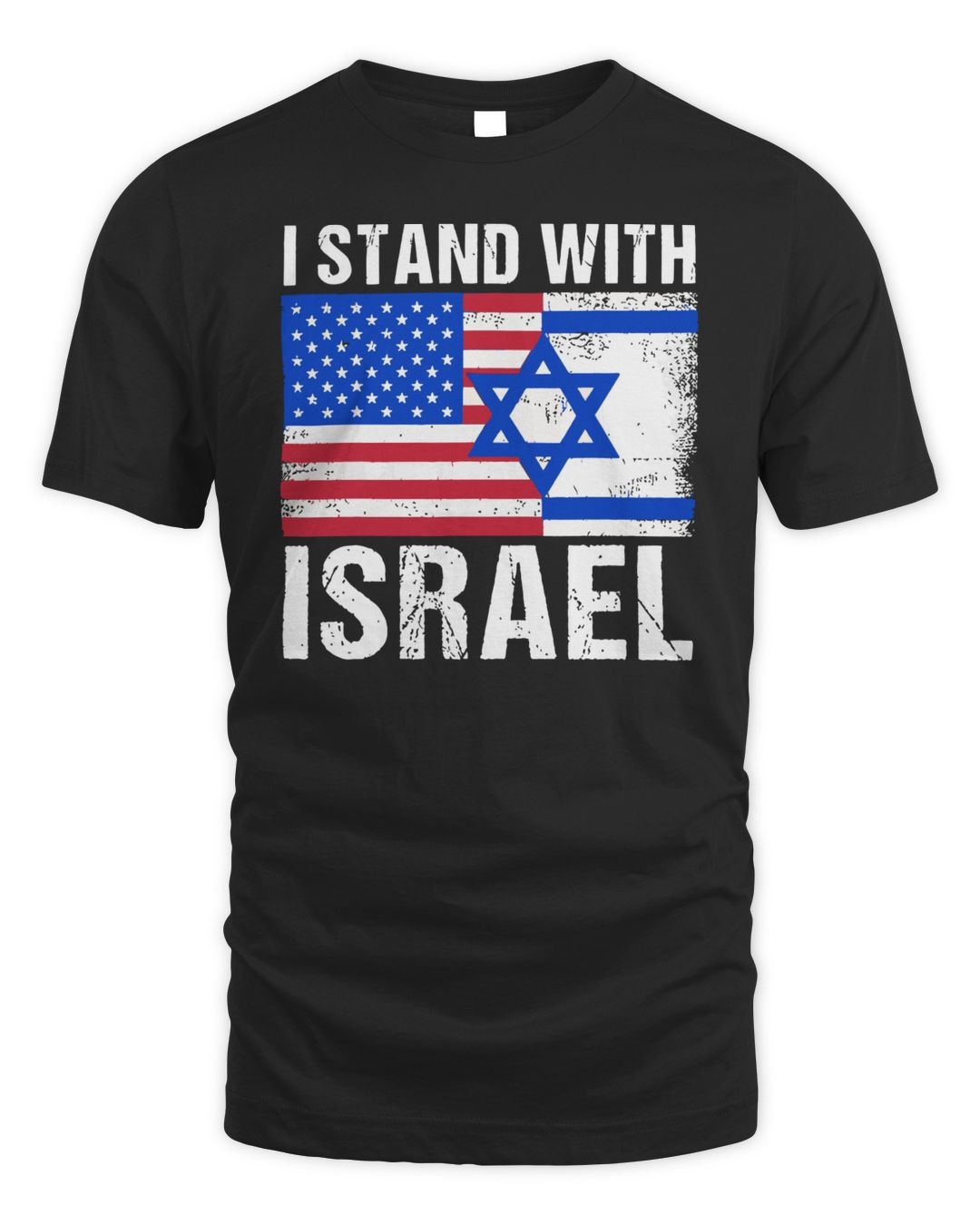 I Stand With Israel Patriotic Usa And Israel Flag Shirt