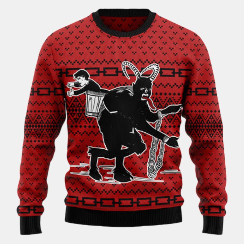 Krampus The Christmas Devil Ugly Sweater