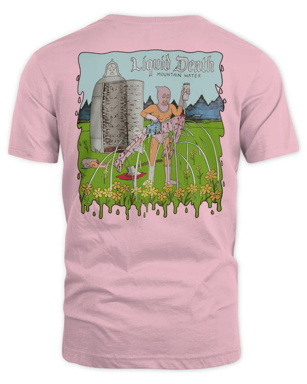 Liquid Death Merch Death By Jeff Shirt