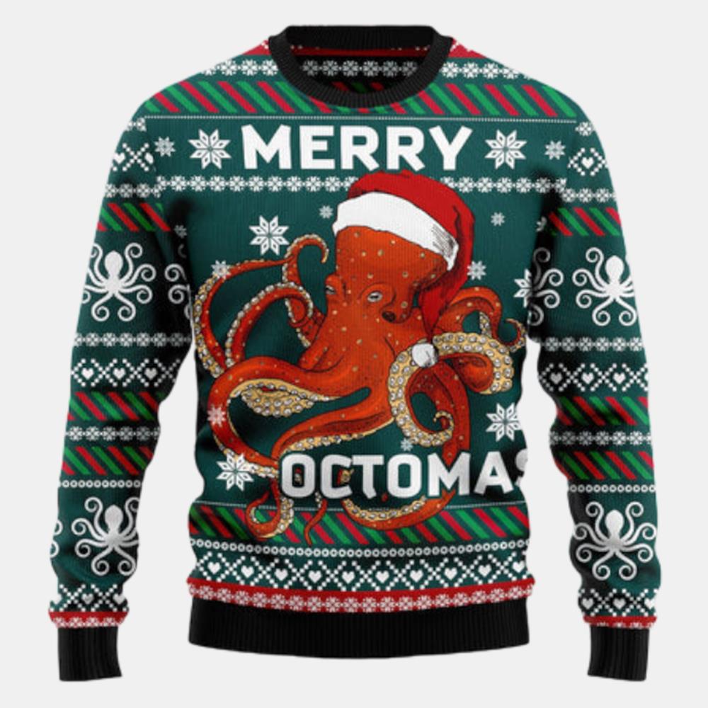 Merry Octomas 2 Ugly Sweater