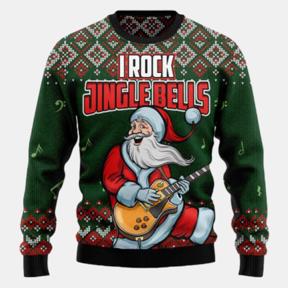 I Rock Jingle Bells Ugly Sweater