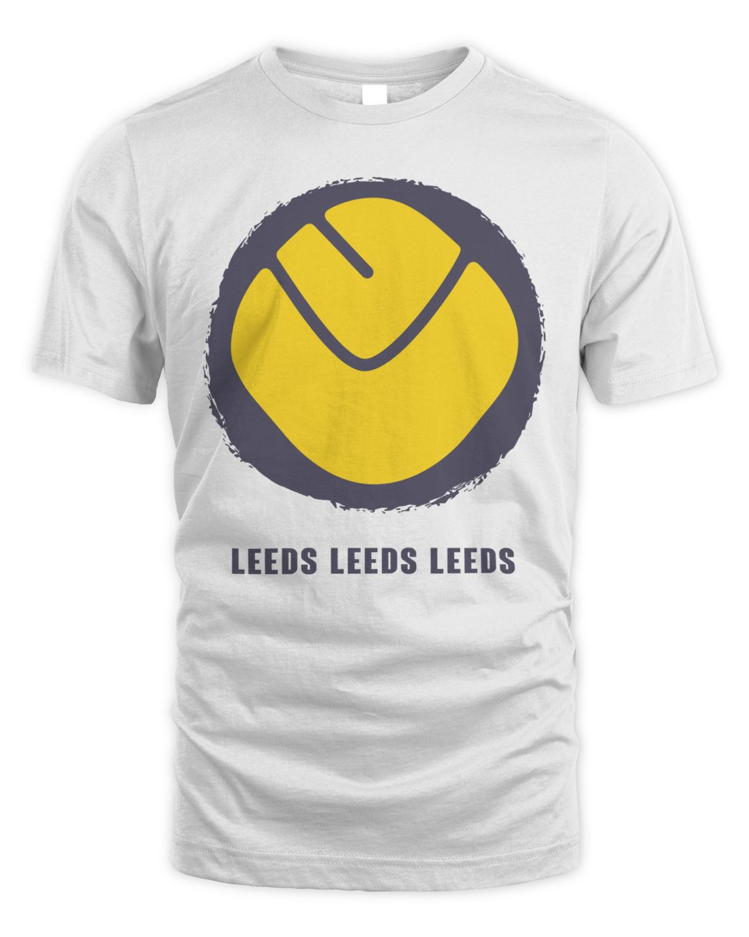 Leeds United Merchandise Smiley Graphic Shirt