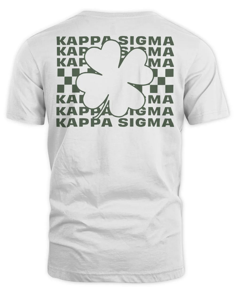 Kappa Sigma Merch Clover Checker Shirt