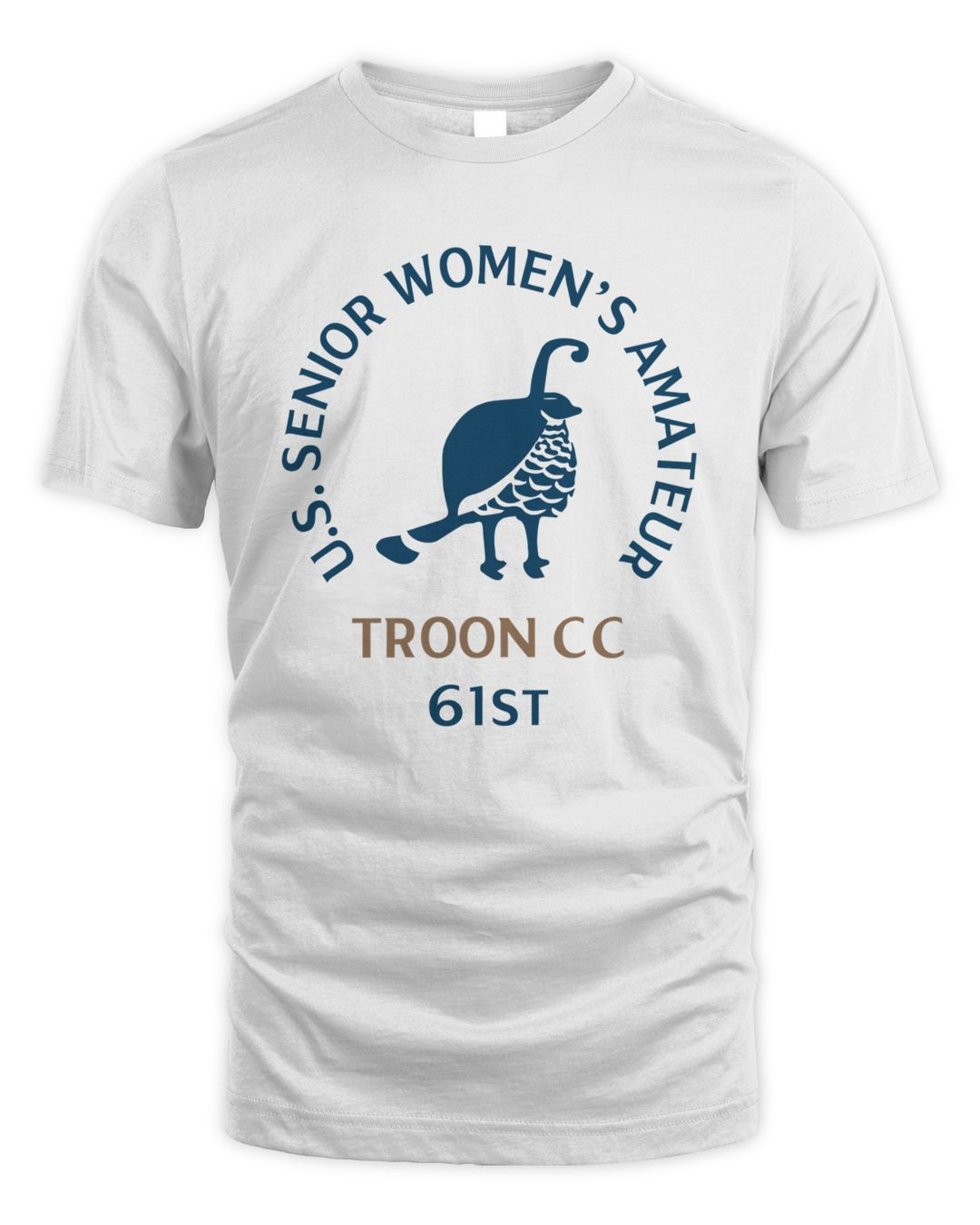 Men's U.s. Senior Women's Amateur Ahead White Instant Classic Tri-blend T-shirt