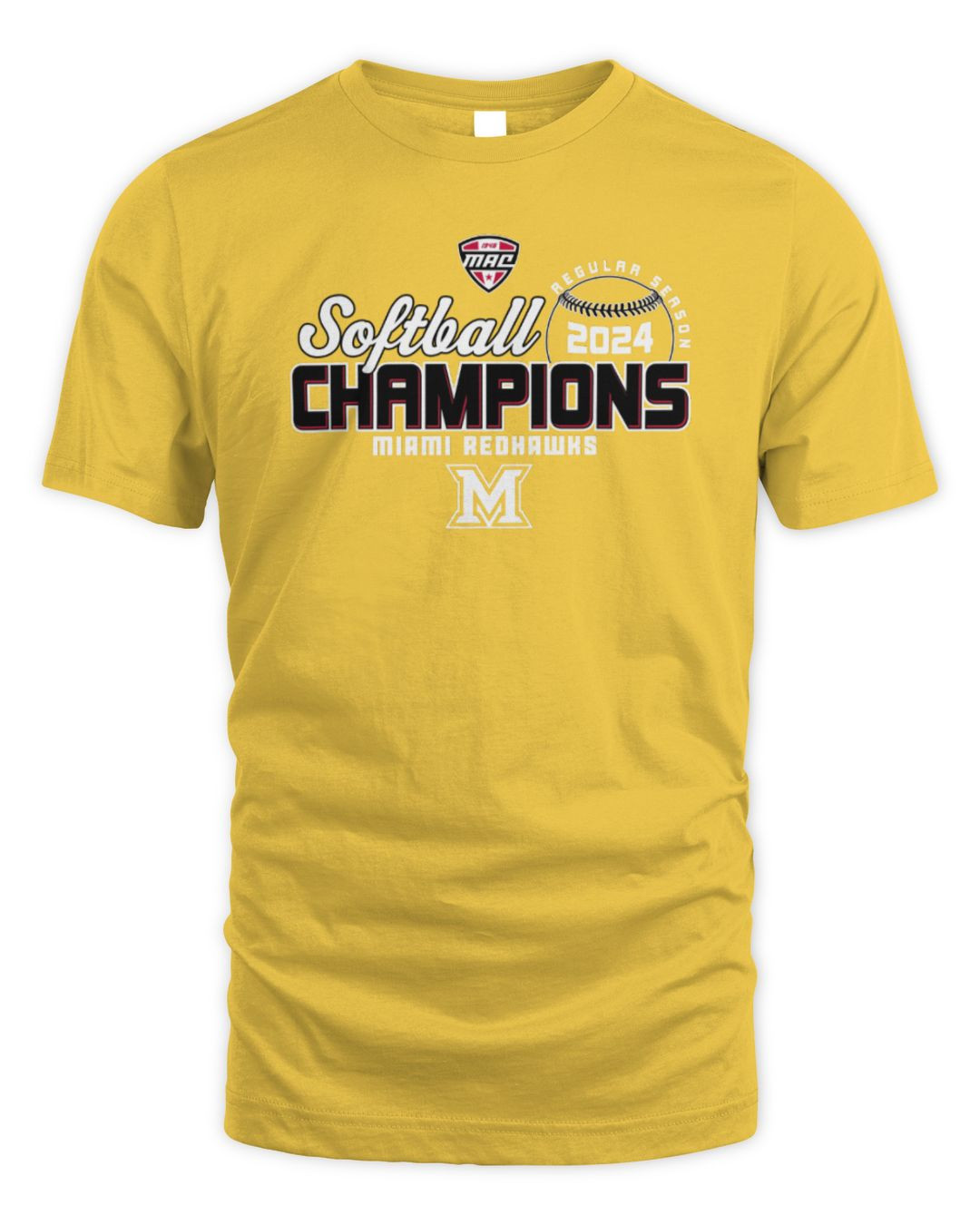 Miami Redhawks 2024 Mac Softball Champs T-shirt
