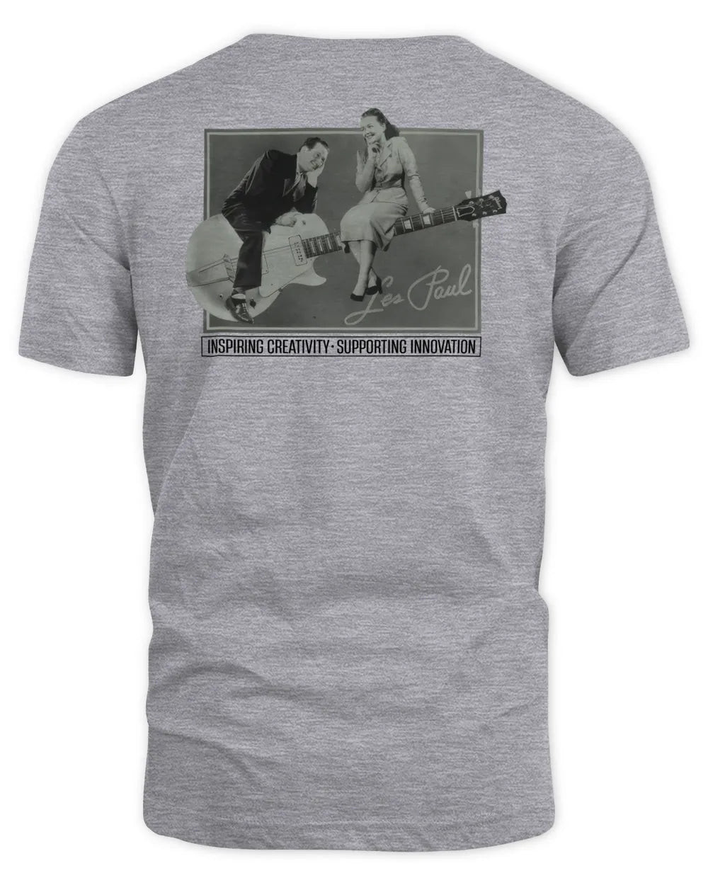 Indie Merch Store Les And Mary On Guitar Shirt