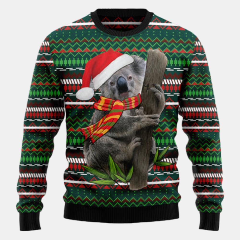 Koala And Tree Xmas Ugly Sweater