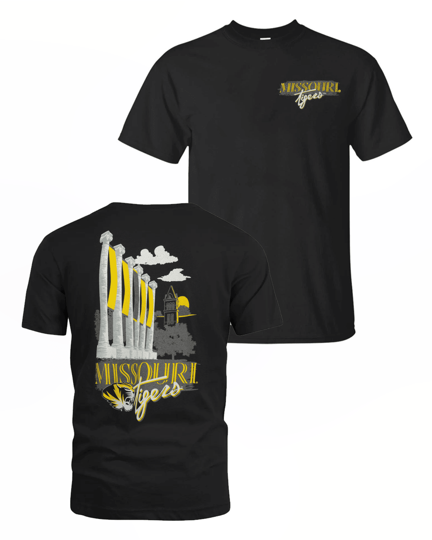 Missouri Tigers Hyper Local Columns Script T Shirt