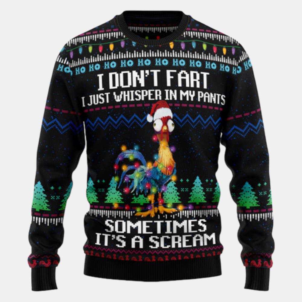 Its Scream Chicken Ugly Sweater