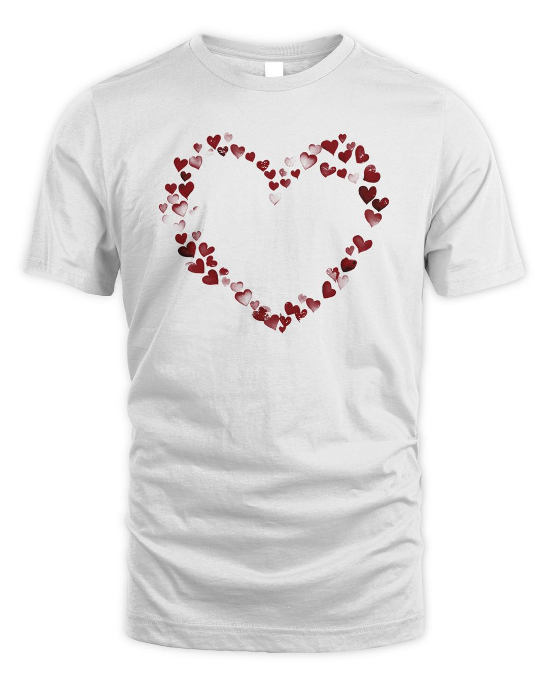 Kendrick Home Watercolor Hearts Rose Hoodie Sweatshirt