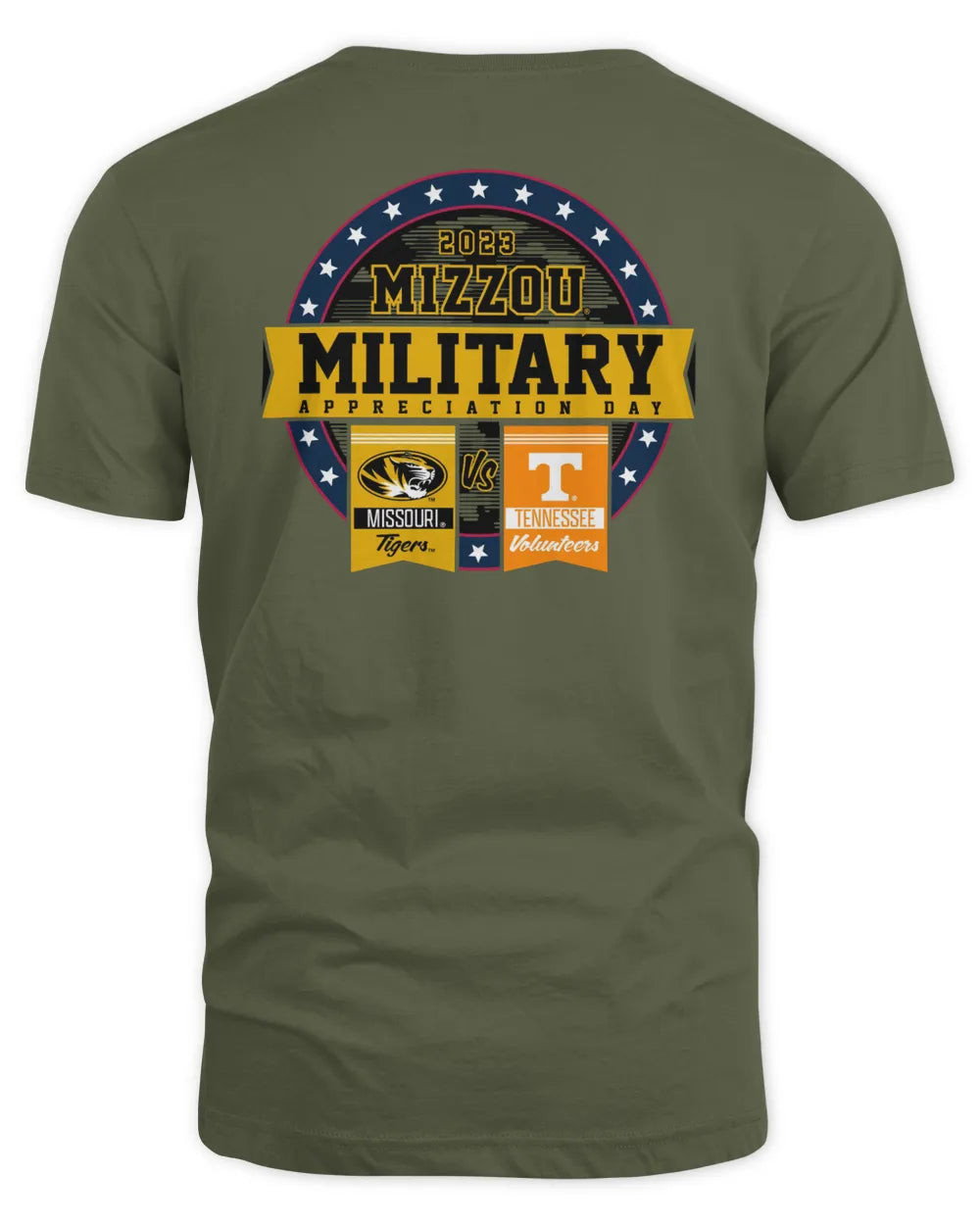 Mizzou Tigers Official Military Appreciation Game Day Long Sleeve Vs Tennessee Tee