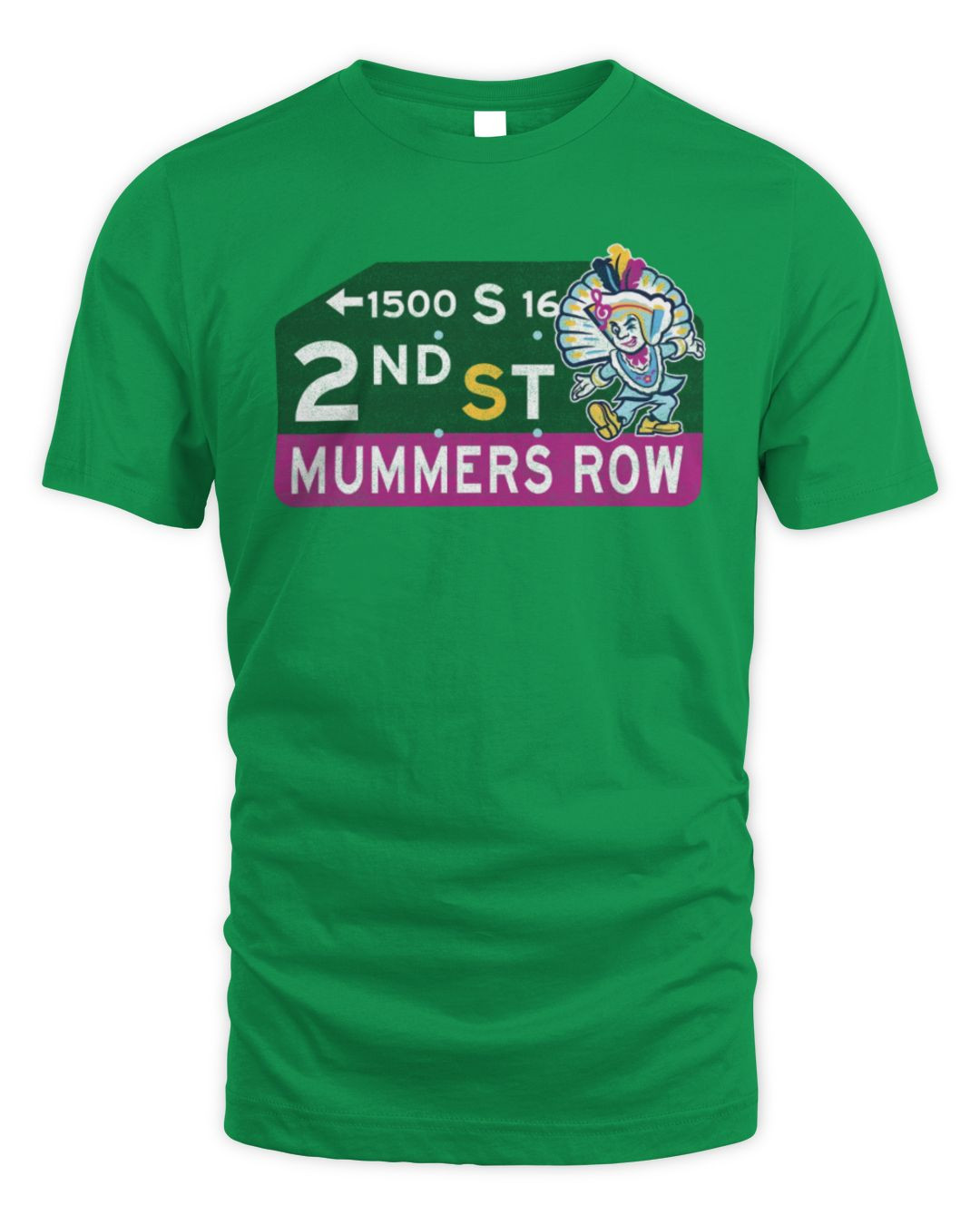 Lehigh Valley Ironpigs Mummers Two Street Green Tee