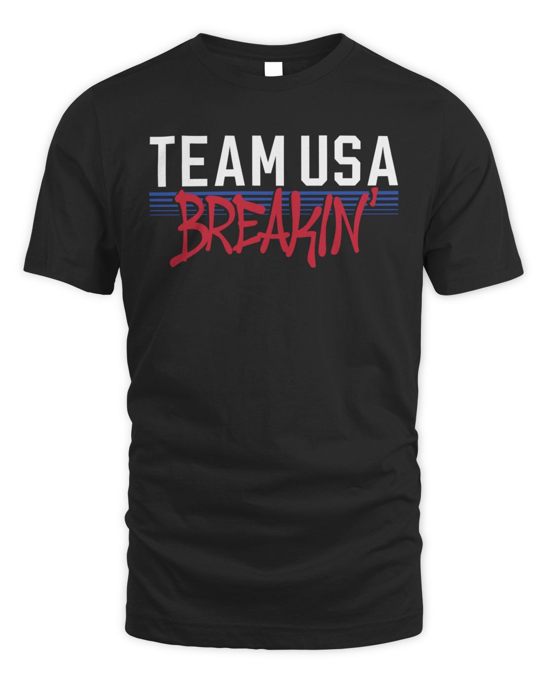 Men's Navy Team Usa Break Dancing Breakin' T-shirt