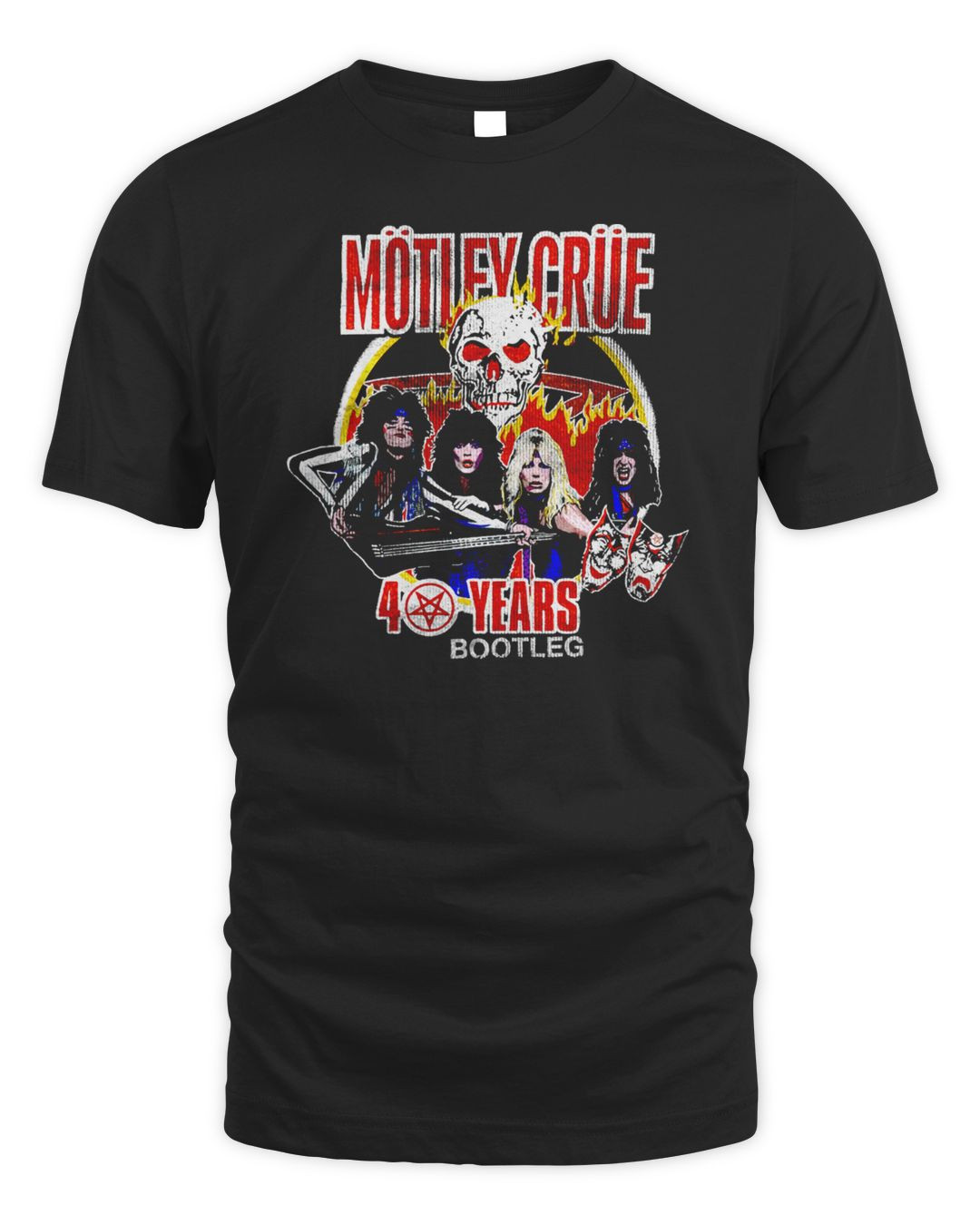 Motley Crue Merch Vintage 40 Years Shirt
