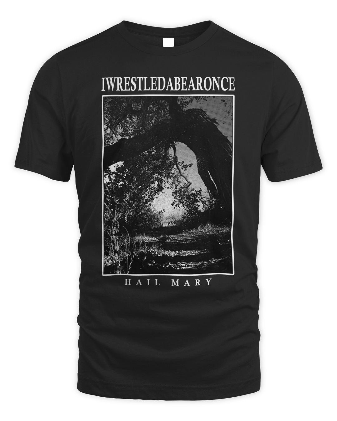 Iwrestledabearonce Merch Hail Mary Photo Shirt