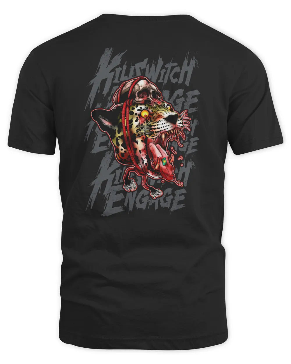 Killswitch Engage Merch Acid Leopard Sweatshirt Hoodie Black