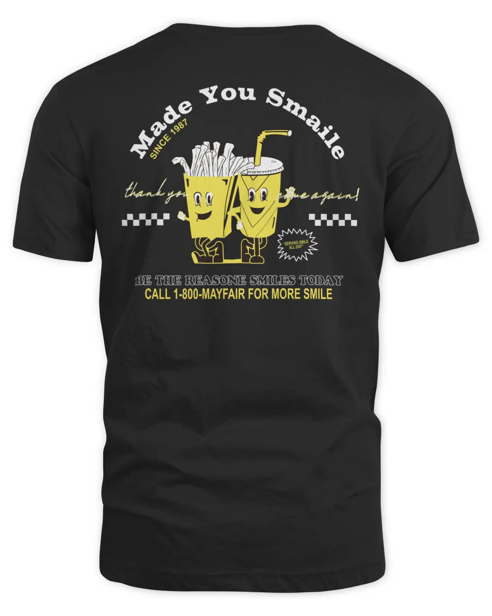 Mayfair Merch Made You Smile Jet Hoodie Black