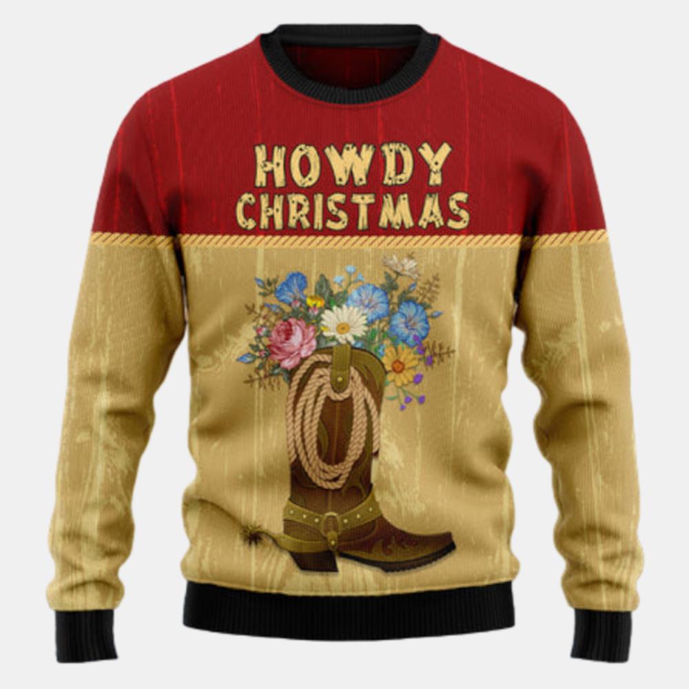 Howdy Christmas Ugly Sweater