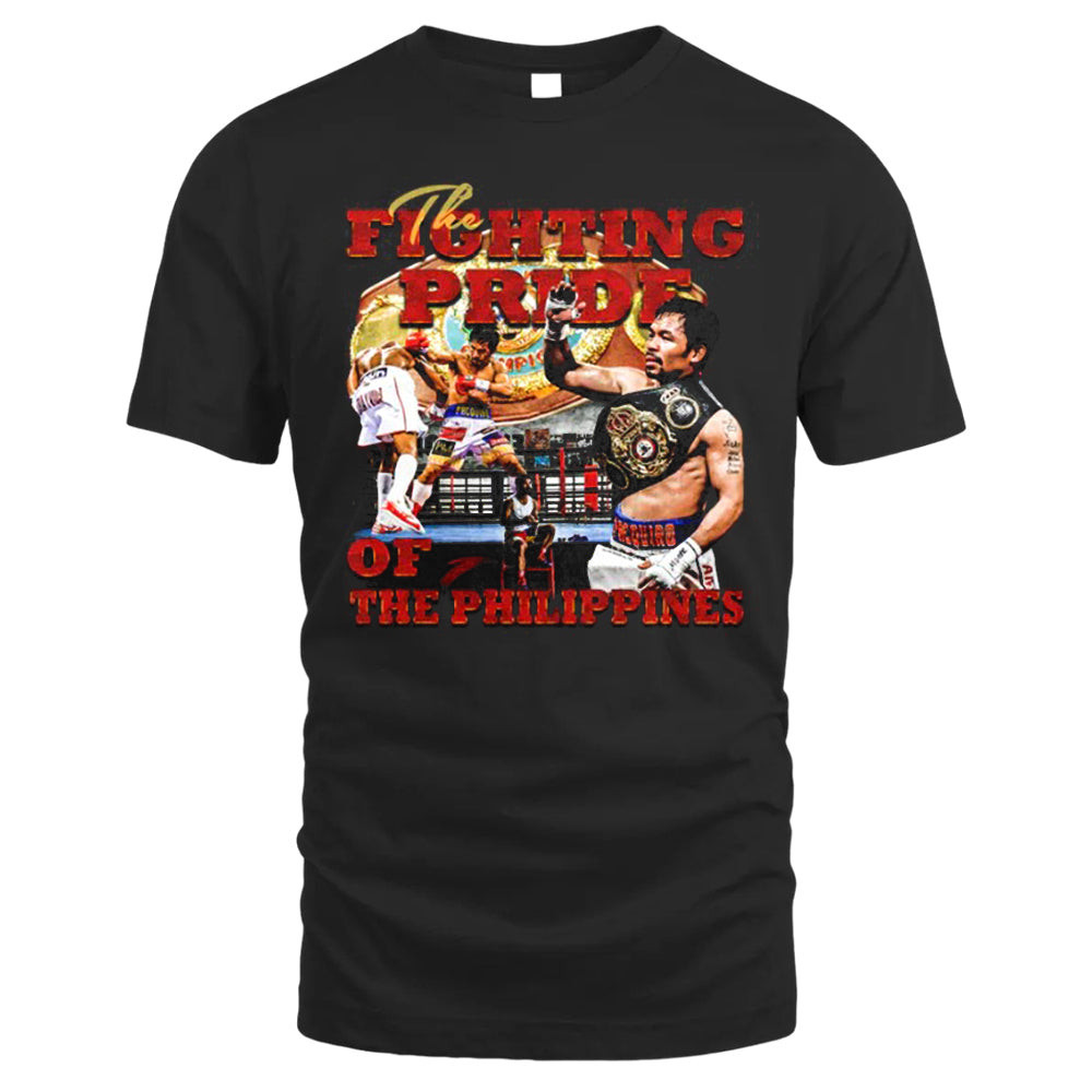 Manny Pacquiao Fighting Pride Tee, Vintage T-shirt Style