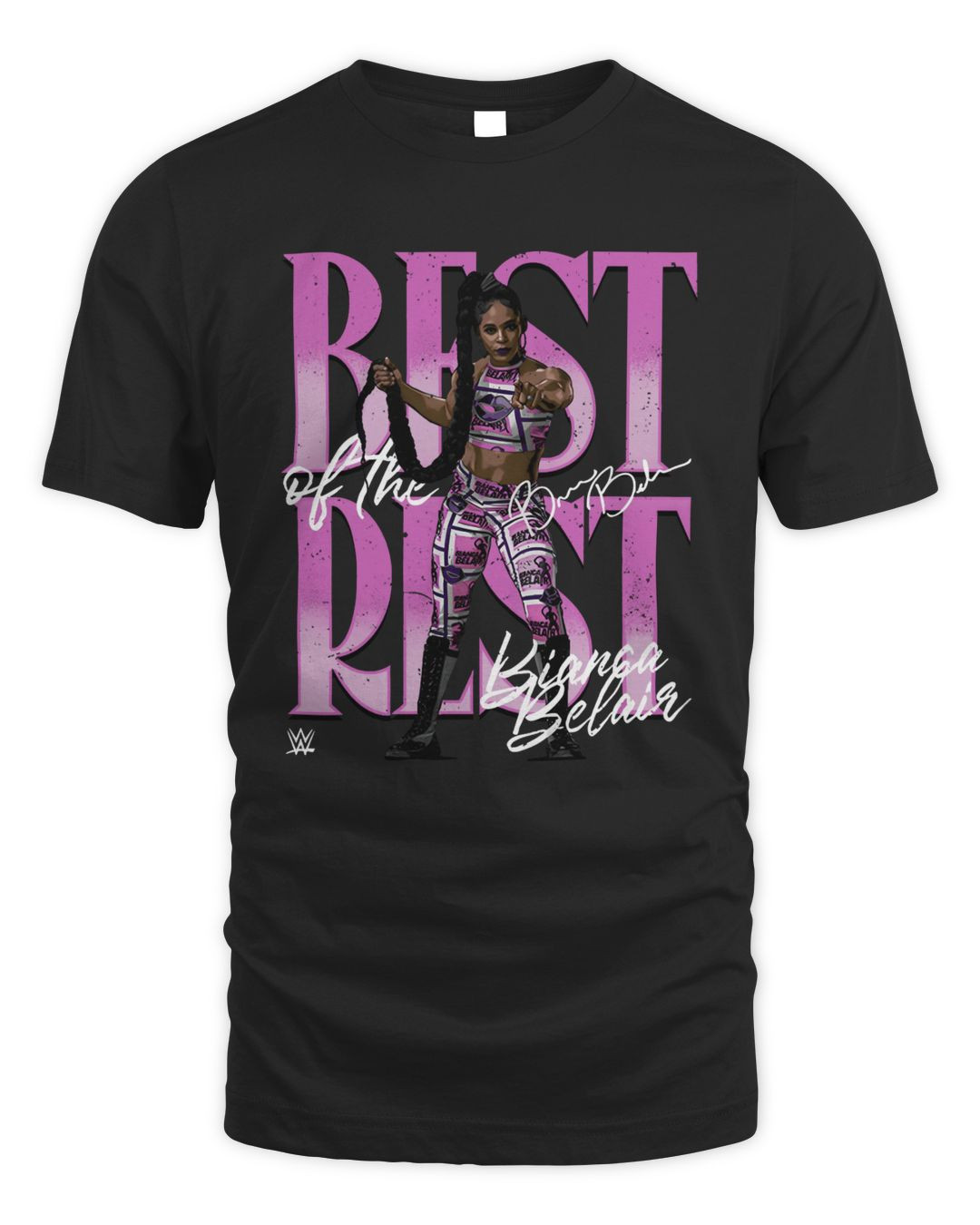 Men's 500 Level Heather Black Bianca Belair Best Of The Rest Tri-blend T-shirt