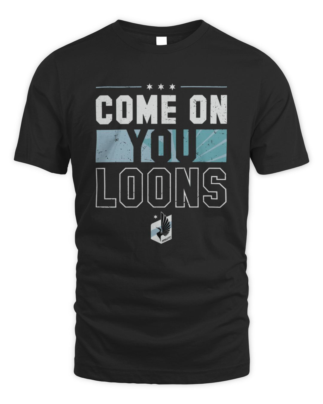 Minnesota United Fc 500 Level Black Come On You Loons Crewneck Sweatshirt