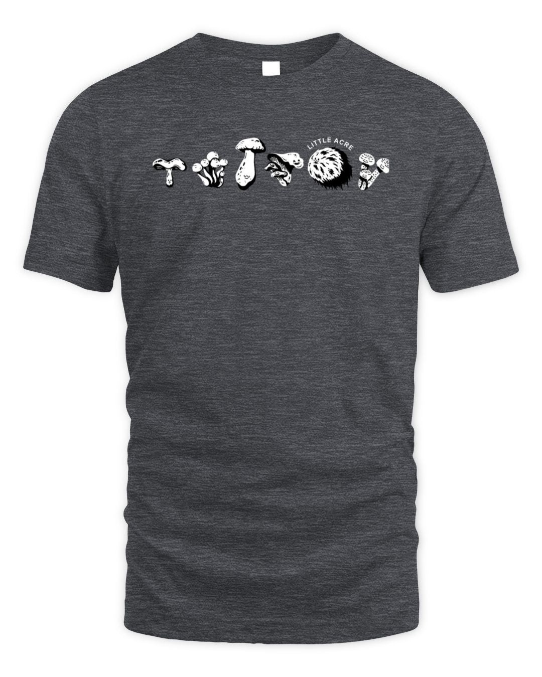 Little Acre Mushrooms Characters T-shirts