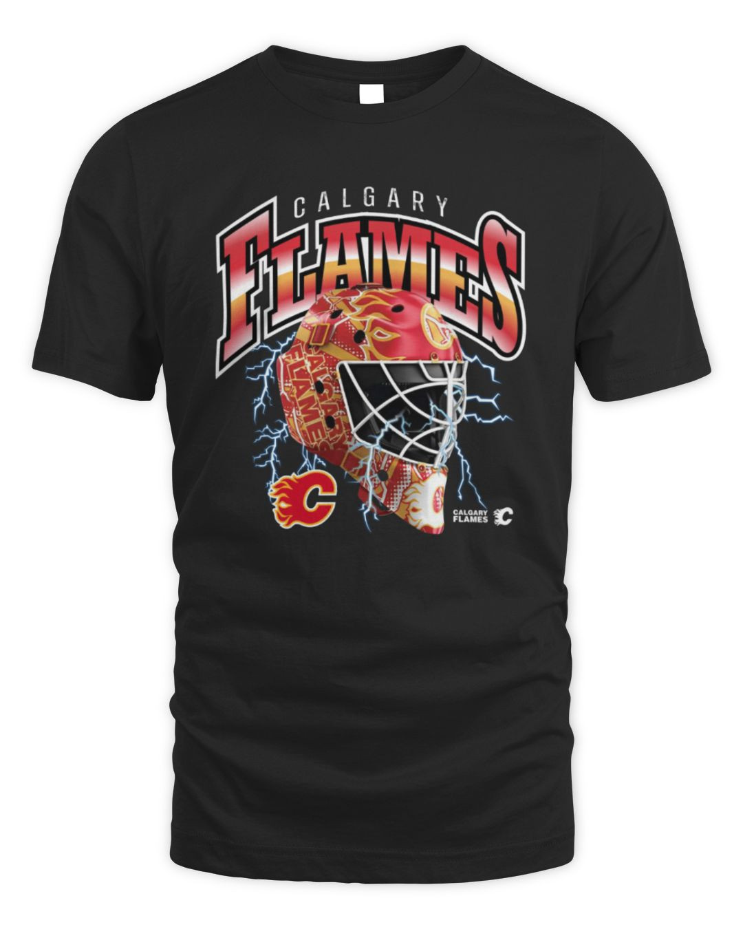 Mitchell & Ness Calgary Flames Crease Lightning Tee