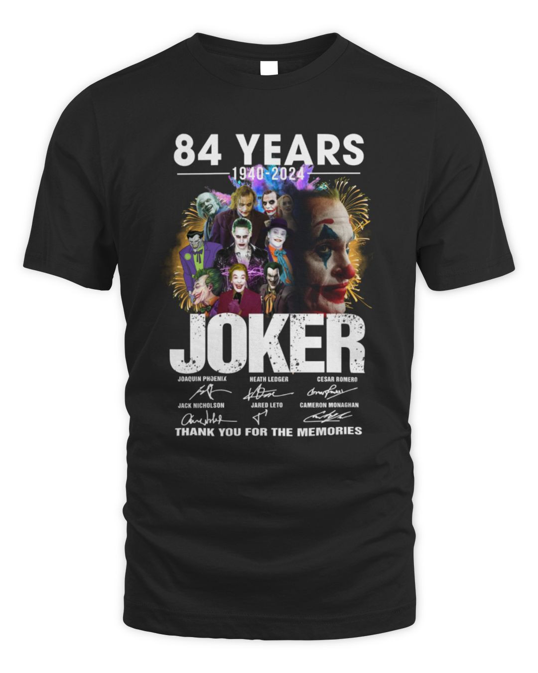 Joker Merch 84 Years 1980-2024 Joker Thank You For The Memories T Shirt