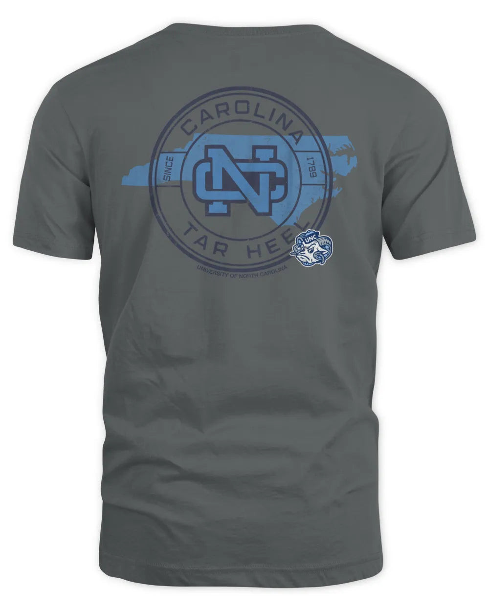 Men's Comfort Wash Graphite North Carolina Tar Heels Statement T-shirt