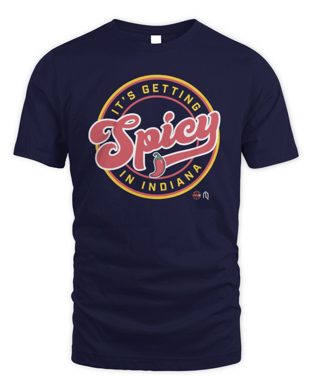 It's Getting Spicy In Indian Fever T-shirt Navy