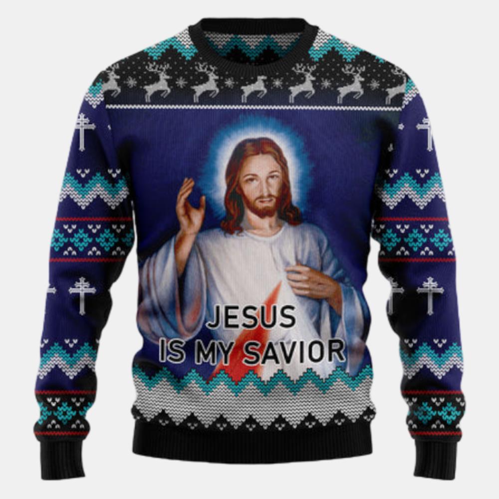 Jesus Is My Savior Ugly Sweater