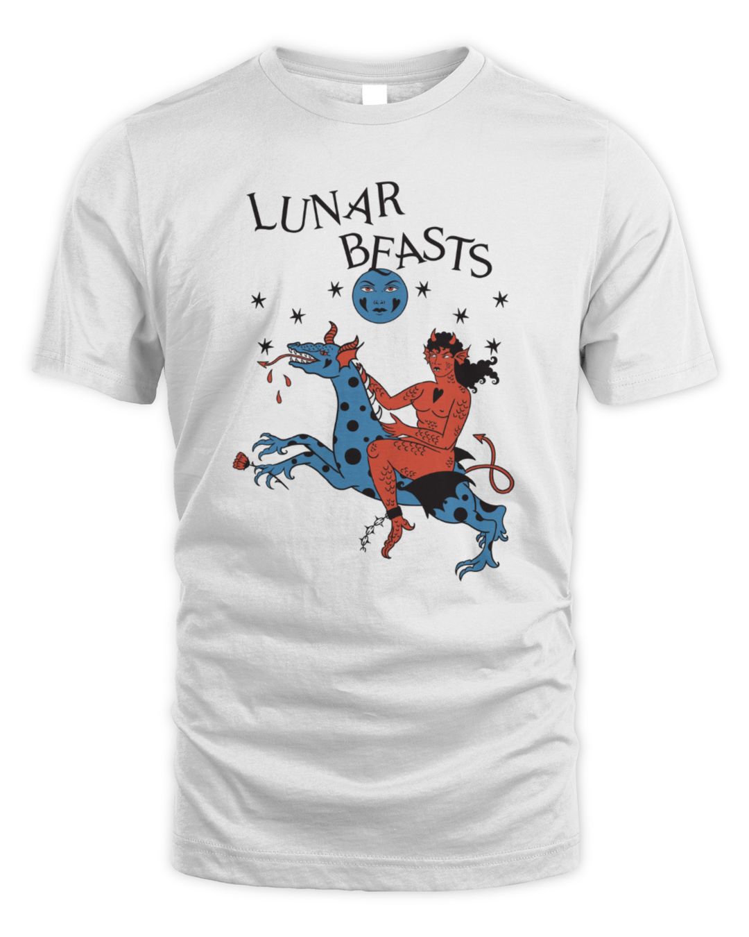 Lunar Beasts White Tee Shirt