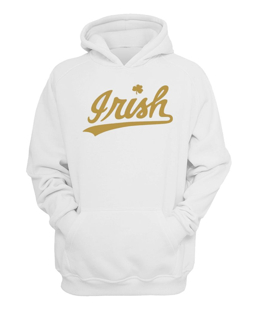 Irish Script Gold Rush Performance 2024 Notre Dame Fighting Hoodie