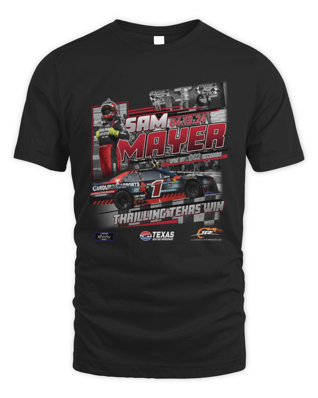 Jr Motorsports Shop Sam Mayer Jr Motorsports Official Team Apparel Xfinity Series Race Win T Shirt