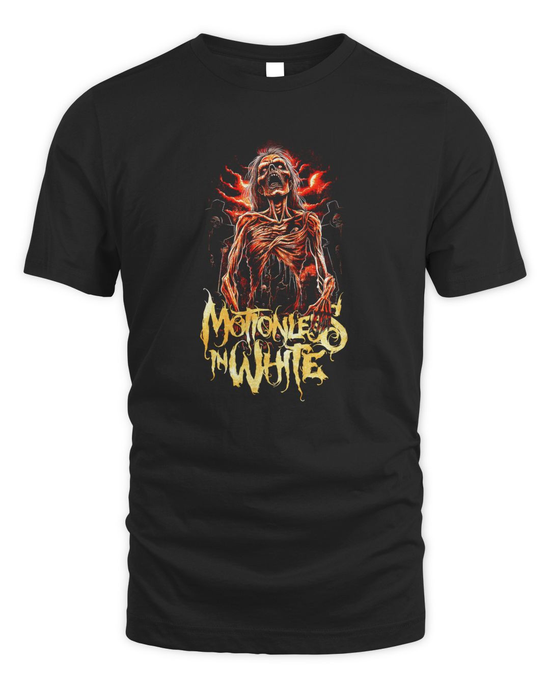 Motionless In White Merch Zombie Tee Shirt
