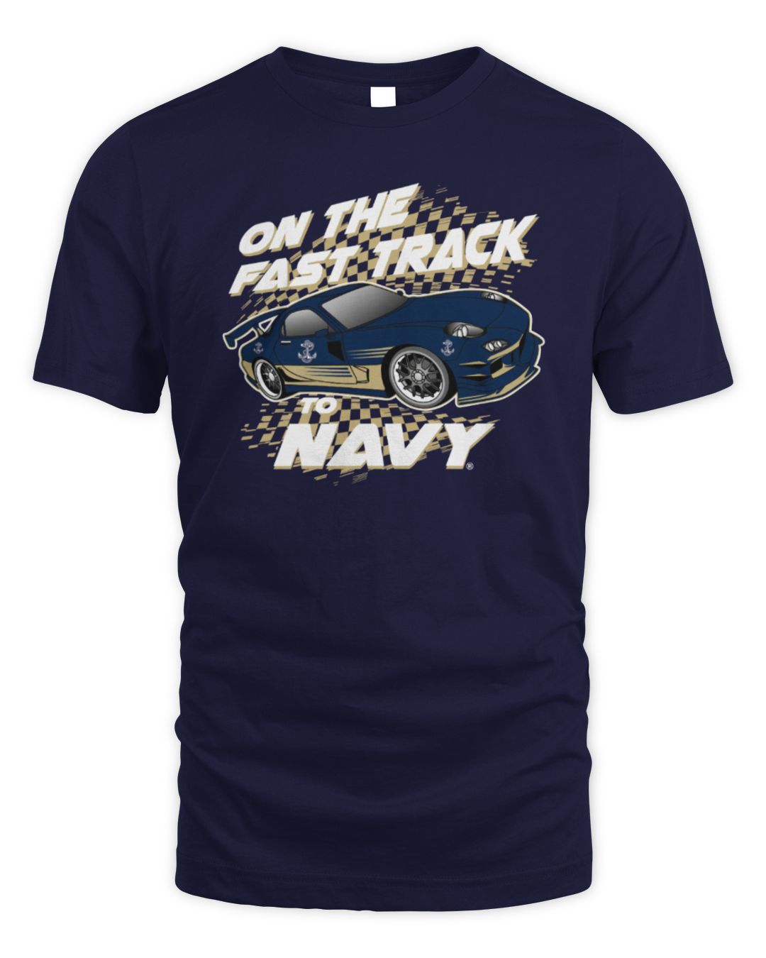 Midshipmen On The Fast Track T-shirt Navy