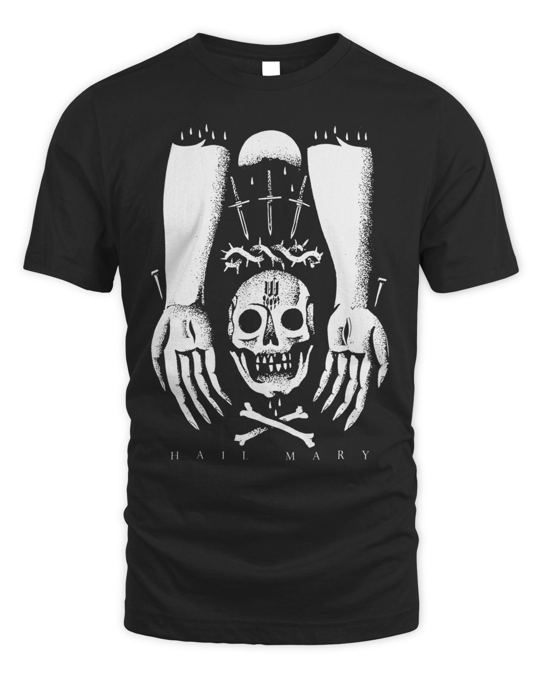 Iwrestledabearonce Merch Skull Hands Shirt