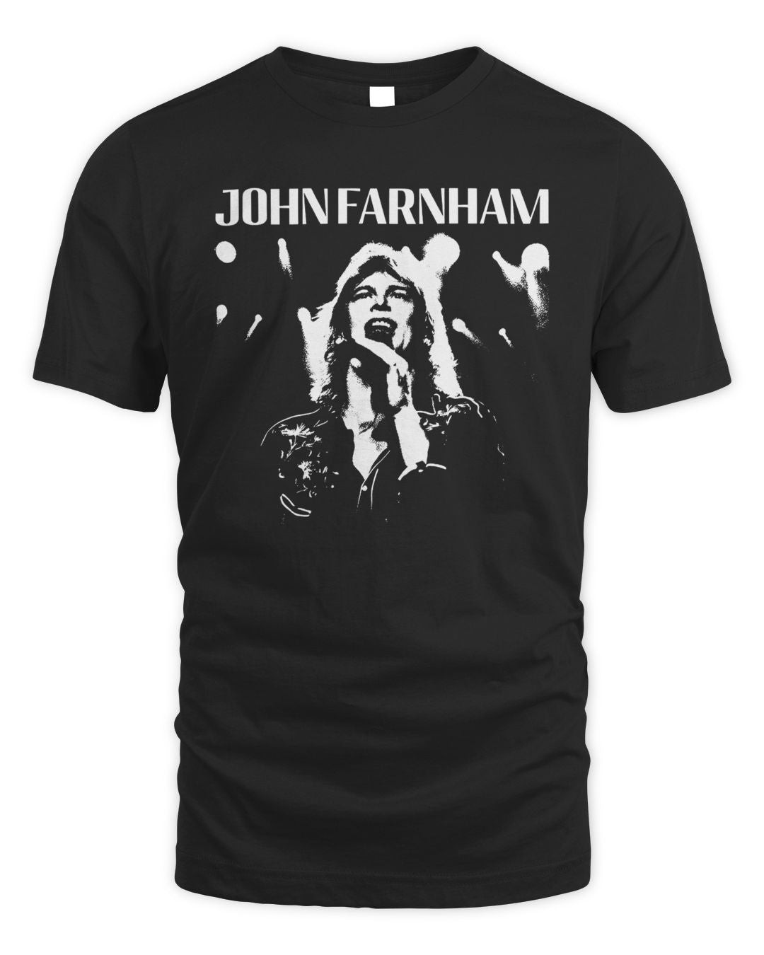 John Farnham Merch Finding The Voice Black T-shirt