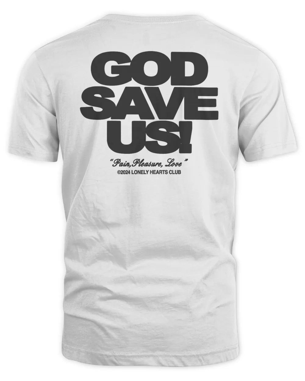 Lonely Hearts Club God Save Us Waffle-knit Thermal T-shirts White