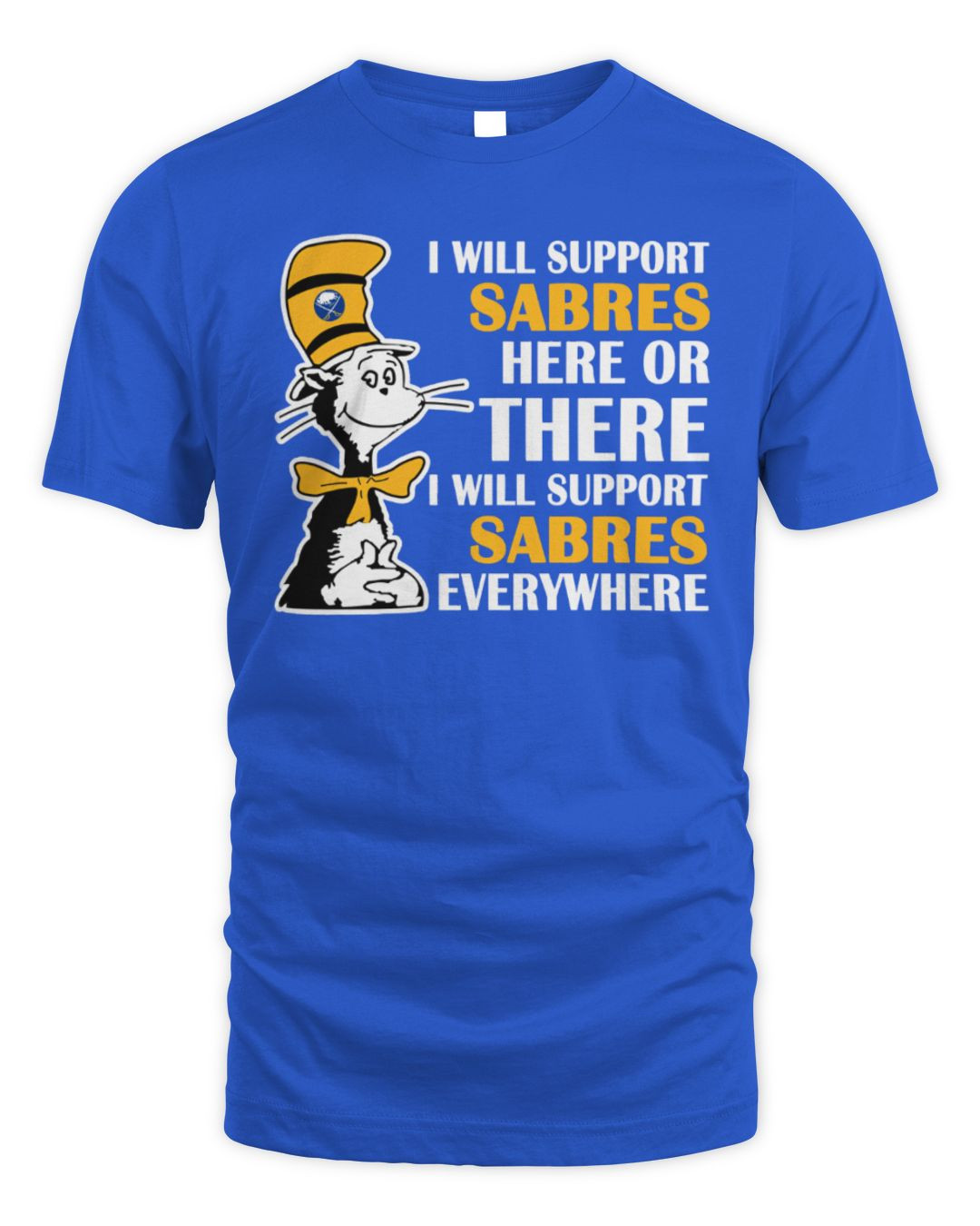 I Will Support Everywhere Buffalo Sabres Tee Royal