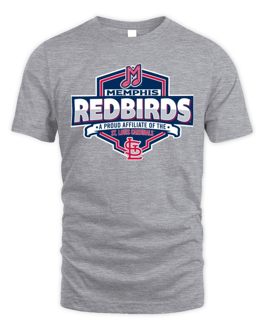 Milb Store Memphis Redbirds Gray Carlo Affiliate Sweatshirt Hoodie